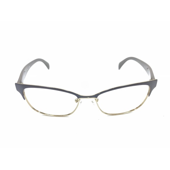 Prada VPR 65R DHO-1O1 Brown Gold Cat Eye Eyeglasses Frames 53-16 140 Italy - Picture 2 of 12